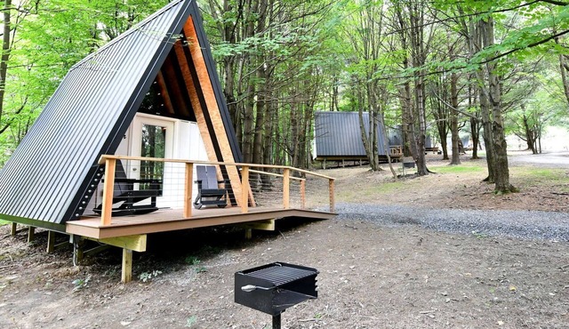 Accessible A-Frame Cabin on a Wonderful Campground for a Memorable Outdoor Escape in Canandaigua, New York in Canandaigua