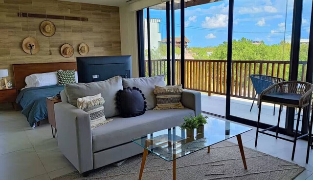 BOHO Loft Steps from the Beach in Holbox