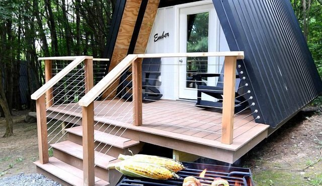 Gorgeous A-Frame Cabin on an Amazing Campground near Canandaigua Lake for an Unforgettable Glamping Escape in New York in Canandaigua