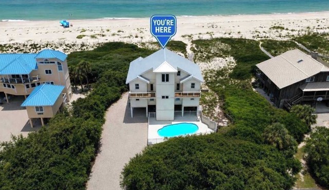 Gulf-Front,Pool, Hot Tub, 5 Kings in Saint George Island