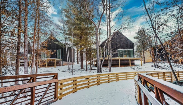 KOTI 11 (Two Bedroom) Traverse City's Scandinavian Cabins, vacation home on TART & mins to Traverse . in Williamsburg