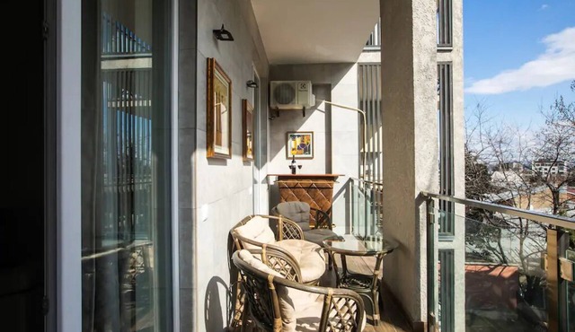 modern, 2 BDR apartment in old Tbilisi.