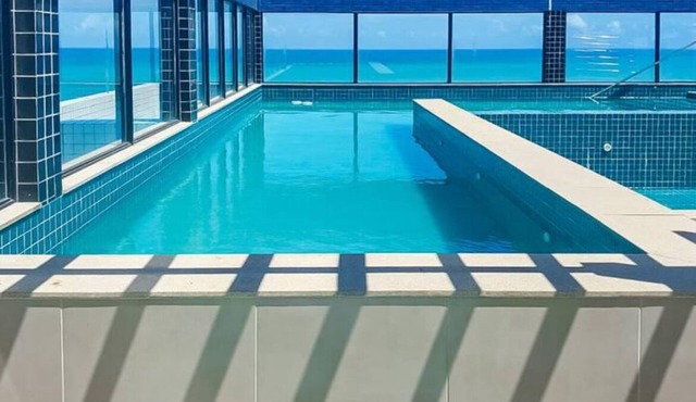Ocean View on the 20th Floor | Rooftop with Jacuzzi | 1 Block from the Beach | in Maceió