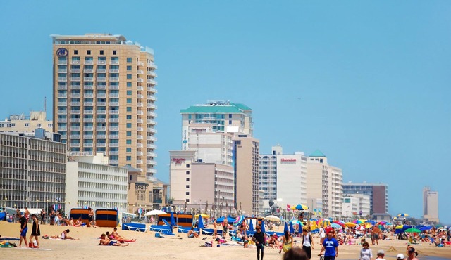 Oceanfront & Pool, on the Boardwalk at 37th Street in Virginia Beach
