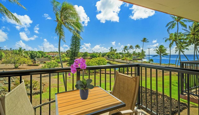 Prince Kuhio, Sunny South Shore Condo is steps away from the beach in Poipu