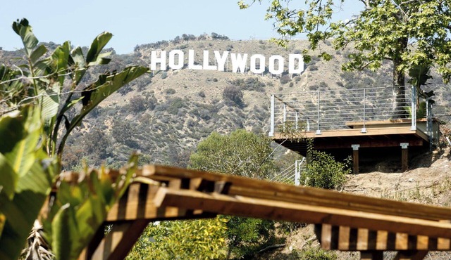 Relax On The Spacious Deck and Enjoy The Hollywood Sign and Lush Canyon Views in Los Angeles