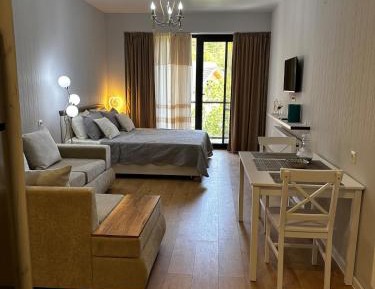 One-Bedroom Apartment with Balcony and Mountain View  