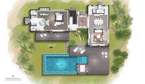 Two-Bedroom Residence with Beachfront Pool - Club Benefits