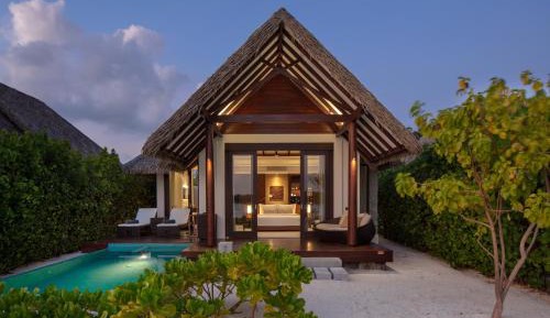 Sunset Pool Beach Villa - Personalized Butler Service | Private Sea Plane Lounge Access | Kids Club with Optional Nanny Services | Maldivian Traditional Village Experience | Access to 5 Exceptional Dine-Around Outlets