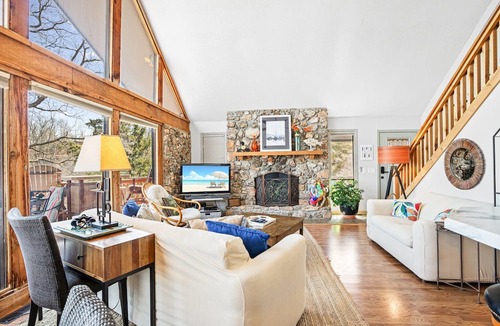 Camdenton House | Woodmont Point - Wooded Private Lakefront Retreat With Deep Cove Dock and Great Swimming!